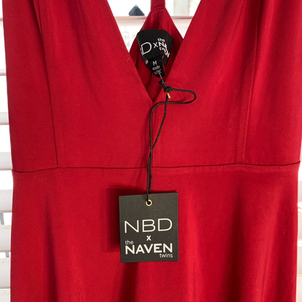 NBD dress, hot red, medium